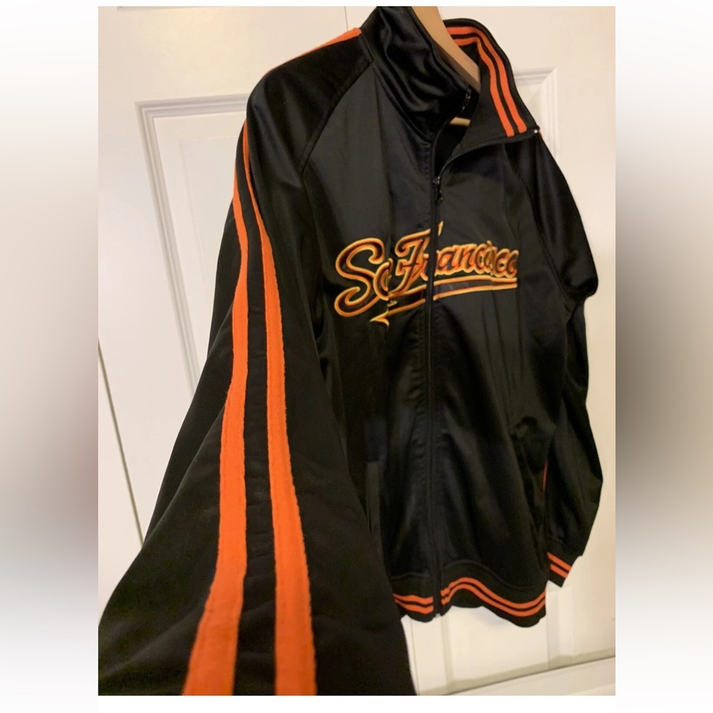 San Francisco mens sz L black Polyester‎ Jacket